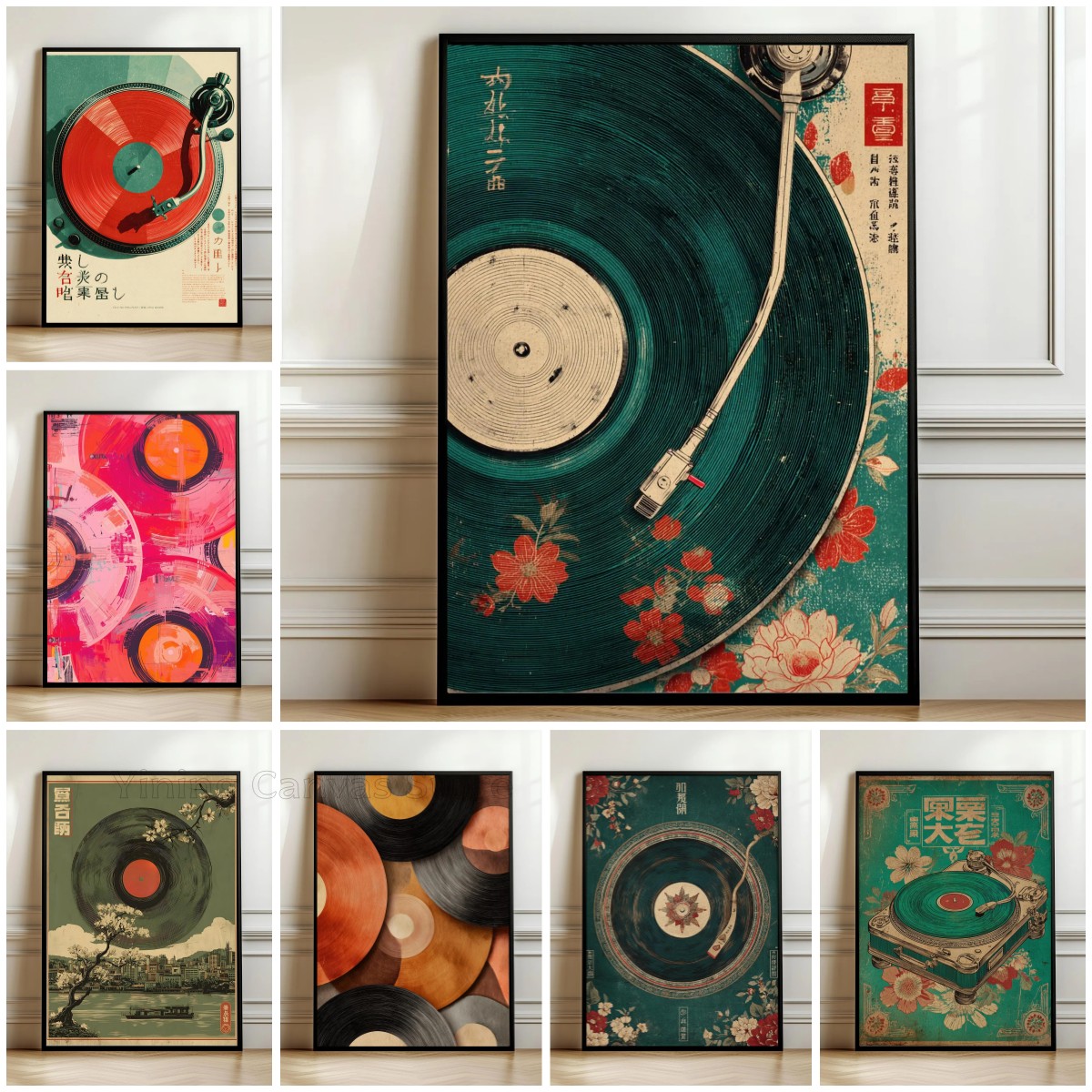 Lifestyle Of Japanese - Japanese-style wall decoration floral pattern cassette
