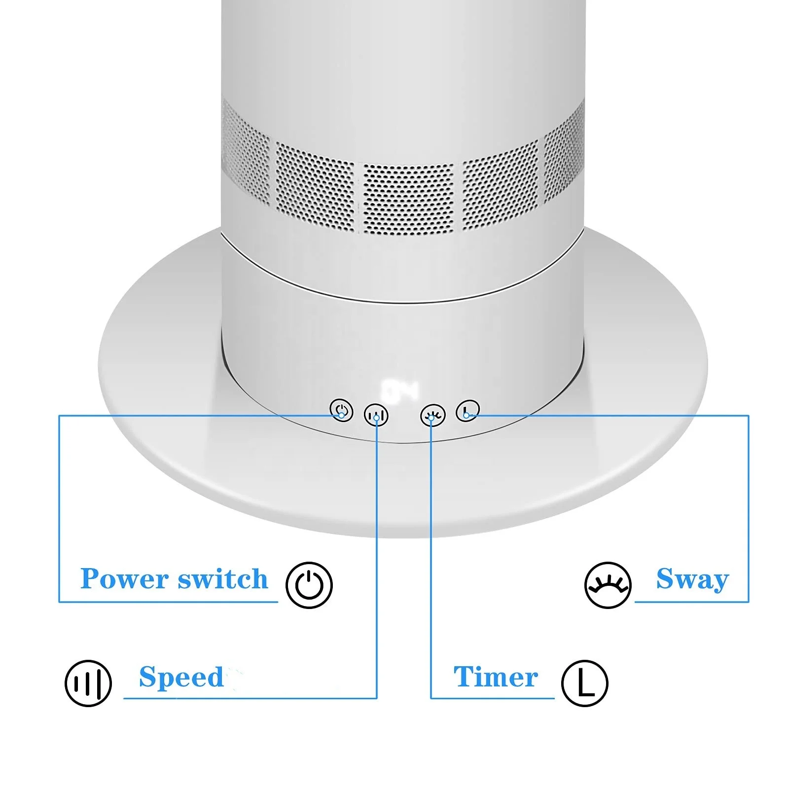 99cm Height Floor Standing Tou - Dyson Fan Am07 recension och pris