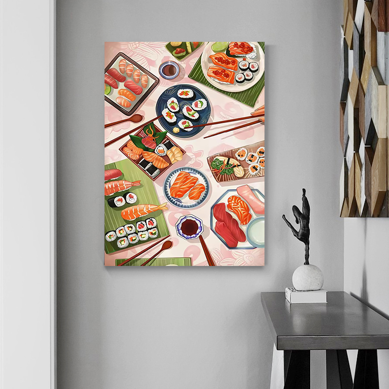 Sushi Salmon Poster Prints Kit - Japanese Restaurant Lifestyle recension och pris
