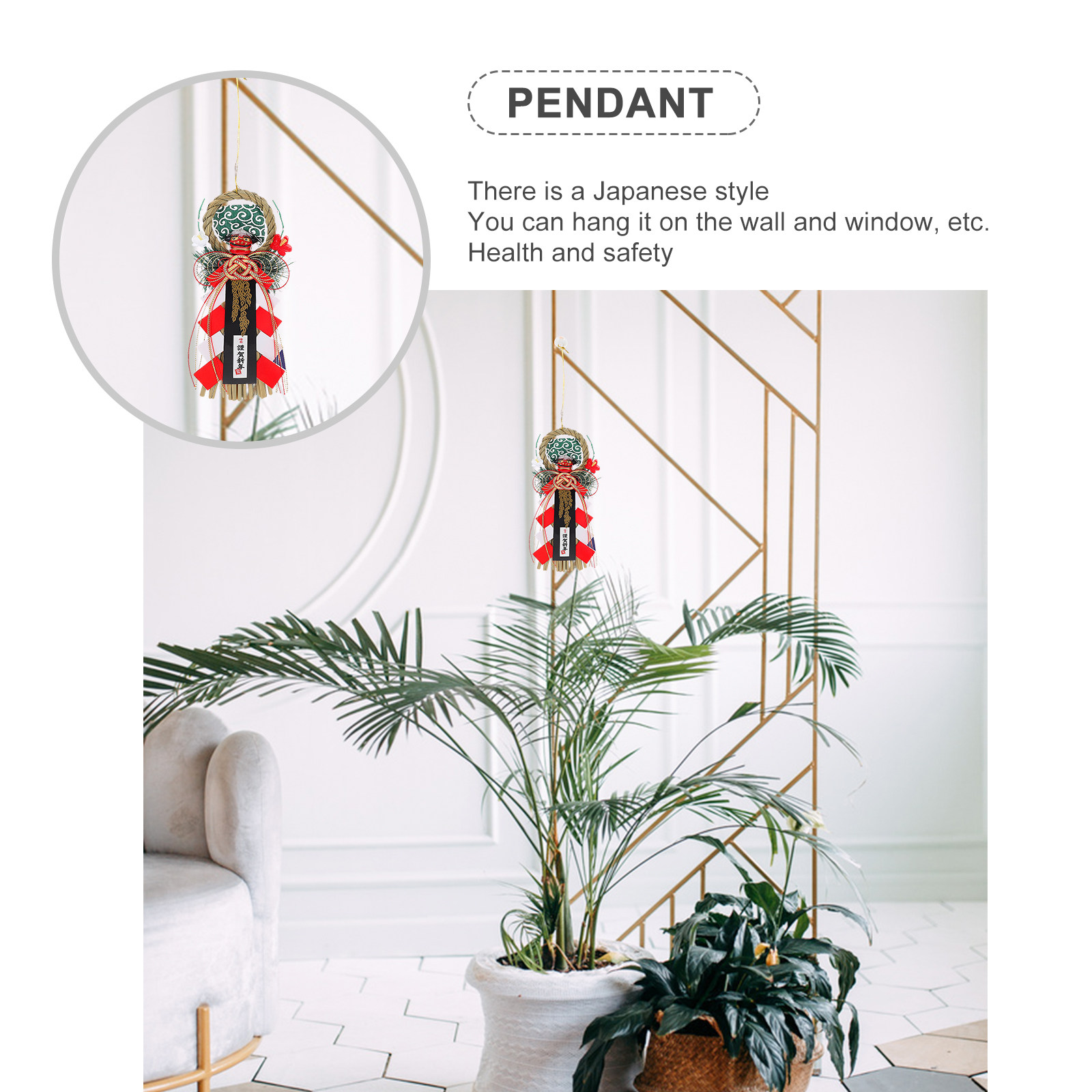 1Pcs Grass Knitted Pendant Han - Japanese Restaurant Lifestyle recension och pris