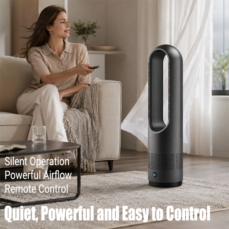 Bladeless Tower Fan with Remot - Dyson Fan Am07 recension och pris